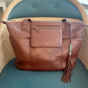 Lily Jade Madeline Leather Diaper Bag